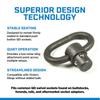 Blue Force Gear Push Button Sling Swivel - Machined Steel Sling Attachment Hardware - 1 Inch view 4