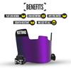 Nxtrnd VZR1 Football Visor, Flat Lens Technology, Fits Adult & Youth Football Helmets (Purple) view 3