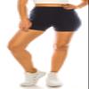 RENESEILLE Women's Active Biker Shorts  High Waist 3 Inseam Athletic Workout Gym Sports Yoga Running Bike Pants SJ-03 Navy XL view 1
