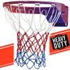 Ultra Sporting Goods Heavy Duty Basketball Net Replacement - All Weather Anti Whip, Fits Standard Indoor or Outdoor Rims - 12 Loops (RWB) view 1