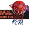 Ultra Sporting Goods Heavy Duty Basketball Net Replacement - All Weather Anti Whip, Fits Standard Indoor or Outdoor Rims - 12 Loops (RWB) view 2