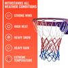 Ultra Sporting Goods Heavy Duty Basketball Net Replacement - All Weather Anti Whip, Fits Standard Indoor or Outdoor Rims - 12 Loops (RWB) view 3
