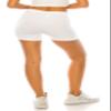 RENESEILLE Women's Active Biker Shorts  High Waist 3 Inseam Athletic Workout Gym Sports Yoga Running Bike Pants SJ-03 White XL view 3