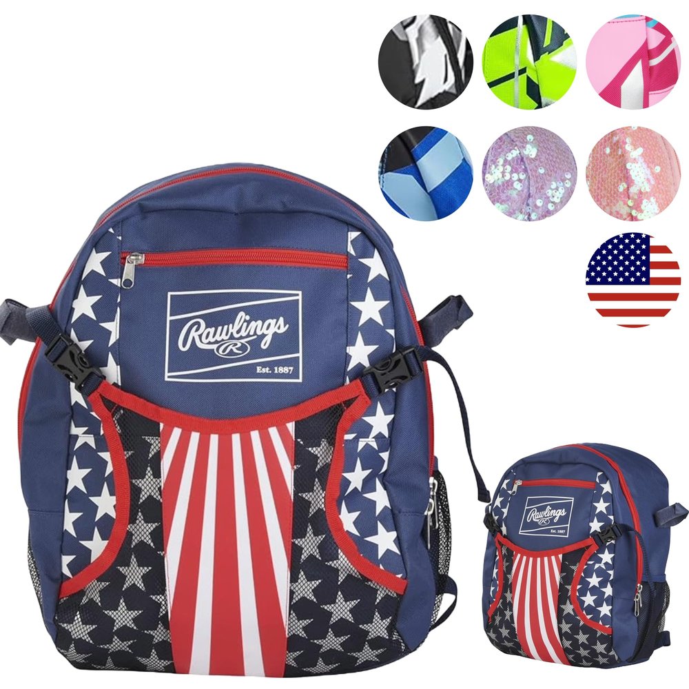 Rawlings | REMIX Backpack Equipment Bag | T-Ball & Youth Baseball / Softball | USA