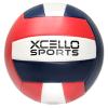 Xcello Sports Volleyball Assorted Graphics with Pump Red/Navy/White, Grey/Navy/White (6 Pack) view 4