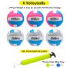 Xcello Sports Volleyball Blue/Grey/White, Blue/Pink/White with Pump (Pack of 6) view 2