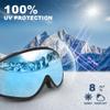 findway Ski Goggles OTG - Over Glasses Snow/Snowboard Goggles for Men, Women & Youth - 100% UV Protection view 3