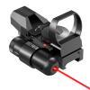 CVLIFE 1X22X33 Reflex Sight Red Dot Sight Red Green 4 Reticle Optics with Laser and Pressure Pad Switch for 20mm Rail view 1
