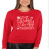 Go All Out X-Large Red Adult Baby It's Cold Outside Christmas Fashion Sweatshirt Crewneck view 4