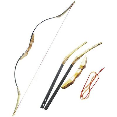 AMEYXGS 54 Inch Traditional Recurve Bow 30-50lbs Wooden Horse Longbow Takedown Bow Right Hand Left Hand for Adult and Youth Archery Hunting (40 lbs)