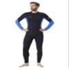 Hevto Wetsuits Men 3/2mm Neoprene Scuba Diving Surfing Wet Suit Keep Warm Back Zip in Cold Water Swimming Kayaking Jet Ski SUP (Men1-Blue, S) view 2