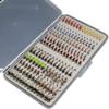 133pcs/Set Ultra-Thin Portable Nymph Scud Midge Flies Kit Assortment with Box Trout Fishing Fly Lures (133, 12/14#) view 1