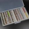 133pcs/Set Ultra-Thin Portable Nymph Scud Midge Flies Kit Assortment with Box Trout Fishing Fly Lures (133, 12/14#) view 2