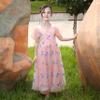 Flower Girls Dress Tulle Pink Sequin Butterfly Flutter Sleeve Party Size 8 view 3