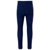 LiiYii Kids Girls Stretch Bottom Elastic Waistband Sweatpants Solid Color Skinny Trousers Casual Long Pants Navy Blue 7-8 Years view 3