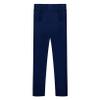 LiiYii Kids Girls Stretch Bottom Elastic Waistband Sweatpants Solid Color Skinny Trousers Casual Long Pants Navy Blue 7-8 Years view 4