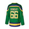 Youth Ice Hockey Jersey Mighty Ducks Movie Jersey Kids Shirts Green/White (Medium, #66 Bombay Green) view 1