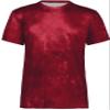 Holloway-Youth Stock Cotton-Touch Poly Tee, Scarlet Cloud Print, X-Large view 2