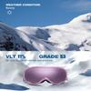 ZIONOR Lagopus Ski Snowboard Goggles UV Protection Anti fog Snow Goggles for Men Women Adult Youth view 2
