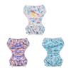 Babygoal Baby Girl and Boy Swim Diapers, Reusable Adjustable Washable One Size Fits 0-8M Baby Gifts and Swimming Lessons 3 Pack 3SD25 view 2