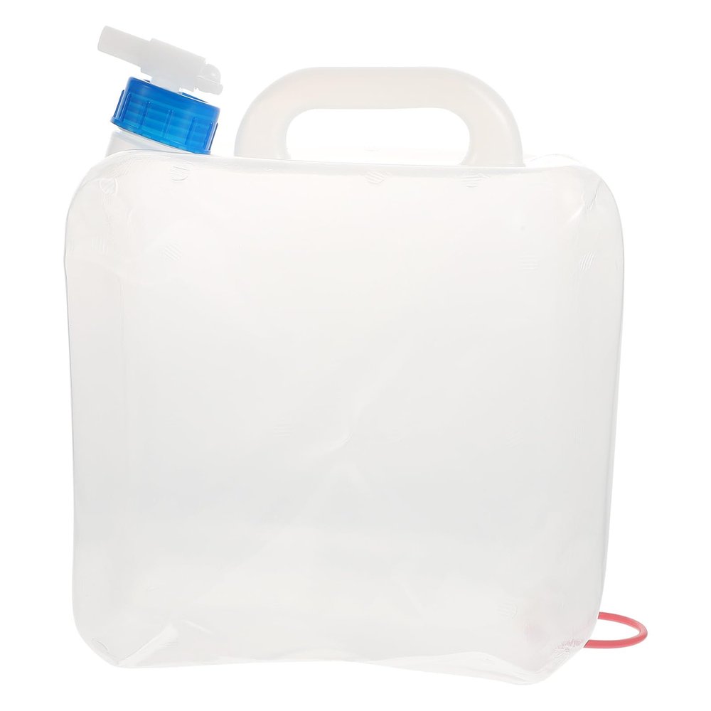 Healifty Camping Kettle Water Container with Spigot Folding Water Storage Cube Jug for Outdoors Hiking