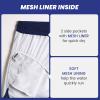 maamgic Mens Short 80s 90s Vintage Swim Trunks with Mesh Lining Quick Dry Bathing Suit Board Shorts Lily Dark Blue X-Small view 4