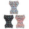 Babygoal Baby Swim Diapers 3 Pack for 0-8 Months Infant Girls and Boys, Reusable Adjustable Washable for Swimming Lessons-Boat, Bear,Dinosaur view 2