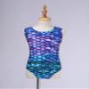 Hedmy Kids Girl's One Piece Sports Swimsuit Summer Beach Swimwear Cross Back Bathing Suits Colorful Fish Scales 6 Years view 3