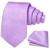 Barry.Wang Boy's Slef Necktie Kids Tie Regular Silk Woven Stripe Flower Solid School Uniforms Pocket Square Wedding Party view 1