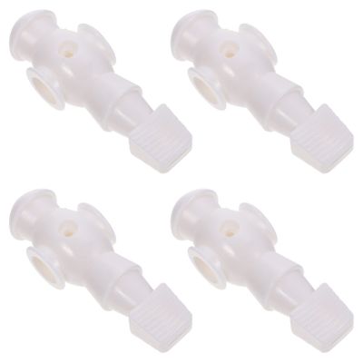 Homoyoyo Foosball Balls Replacement 4pcs Foosball Man Statue Table Guys Figurine Robbot Man Soccer Games Player Mini Doll Figure Football Machine Accessories Replacement Parts White Foosball Table