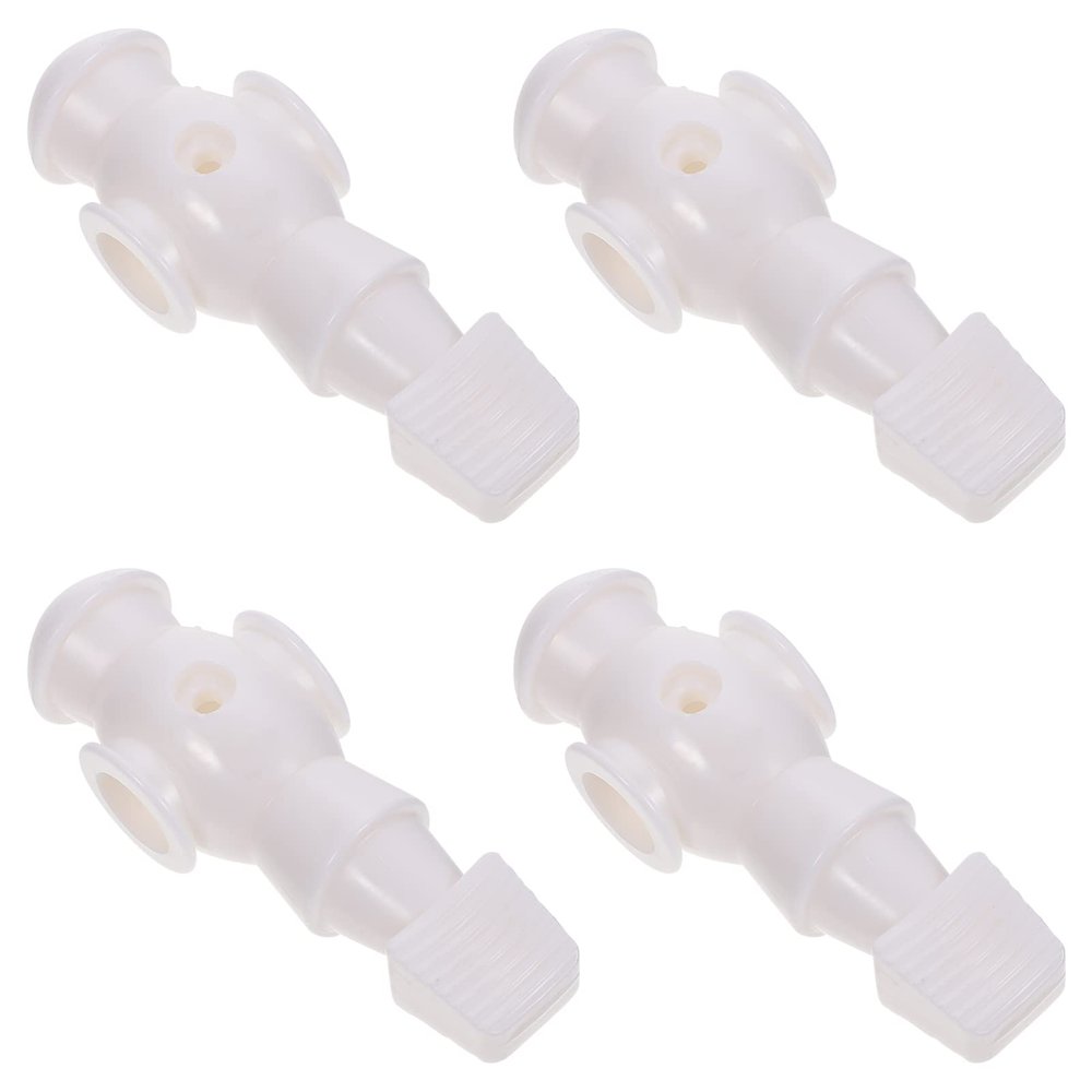 Homoyoyo Foosball Balls Replacement 4pcs Foosball Man Statue Table Guys Figurine Robbot Man Soccer Games Player Mini Doll Figure Football Machine Accessories Replacement Parts White Foosball Table