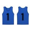 Saaifuu Set of 12 (1-12) Numbered Pinnies/Scrimmage Vest/Team Practice Jerseys for Children Youth Adult(Dark Blue M) view 2
