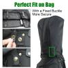 SYCFQX Golf Bag Cover Rain Hood Waterproof, Rain Cape for Golf Bags fit Almost All Tour Bags Golf Bags or Carry Cart for Mens Women Golfer (Black) view 2