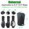 SYCFQX Golf Bag Cover Rain Hood Waterproof, Rain Cape for Golf Bags fit Almost All Tour Bags Golf Bags or Carry Cart for Mens Women Golfer (Black) view 3