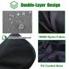 SYCFQX Golf Bag Cover Rain Hood Waterproof, Rain Cape for Golf Bags fit Almost All Tour Bags Golf Bags or Carry Cart for Mens Women Golfer (Black) view 4