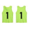 Saaifuu Set of 12 (1-12) Numbered Pinnies/Scrimmage Vest/Team Practice Jerseys for Children Youth Adult(Neon Green XL) view 2