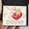 for Girlfriend, from Boyfriend, Christmas, Birthday, Graduation, Sweet 16, Quinceneara, Dancing Love Necklace view 1
