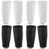 Soccer Shin Guards Sleeves 4 Pairs Flexible Soccer Shin Guard Leg Performance Support Polyester Sleeve Holder with Pocket for Sport view 1