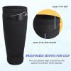 Soccer Shin Guards Sleeves 4 Pairs Flexible Soccer Shin Guard Leg Performance Support Polyester Sleeve Holder with Pocket for Sport view 3