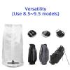 Golf Bag Cover Rain Hood Waterproof, Rain Cape for Golf Bags fit Almost All Tour Bags Golf Bags or Carry Cart for Mens Women Golfer (Color : White-B) view 4