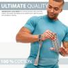 WARM BODY COLD MIND V1 Lifting Wrist Straps for Olympic Weightlifting - Rated at 660 lb - Hand Wraps for Powerlifting, Weight Lifting, Bodybuilding Functional/Cross Training, Deadlift Gym Bar, Cotton view 2
