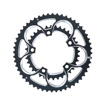 MYEEI Road Bicycle Chain Wheel BCD 110 52T 36T Sprocket Folding Bike Crown Chainwheel MTB Chainring Aluminium BCD 110 52T 36T Double Speed (Color : 52/36T Black)