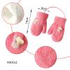 Toddler Gloves Magic Stretch Winter Cold Weather Mittens Soft Warm Unisex Baby Gloves with String for Boys Girls (Hot Pink, ) view 4