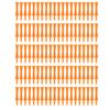 Headerbs 100Pcs 70mm Orange Plastic Tees Set Lightweight Small Portable Trapezoidal Tees for Outdoor Trianing view 1
