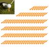 Headerbs 100Pcs 70mm Orange Plastic Tees Set Lightweight Small Portable Trapezoidal Tees for Outdoor Trianing view 2