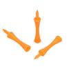 Headerbs 100Pcs 70mm Orange Plastic Tees Set Lightweight Small Portable Trapezoidal Tees for Outdoor Trianing view 4