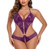 Avidlove Womens Teddy Lingerie Lace Bodysuit Sexy One Piece Babydoll Lingerie Wineberry view 4