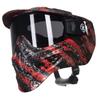 HK Army HSTL Goggle Paintball Airsoft Mask with Anti Fog Thermal Lens (Fracture Black/Red/Smoke Lens) view 1