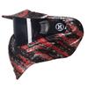 HK Army HSTL Goggle Paintball Airsoft Mask with Anti Fog Thermal Lens (Fracture Black/Red/Smoke Lens) view 2