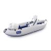 Perun Outdoors LB-300UV 1 Person Durable PVC Inflatable Kayak Boat Sport 300cm (9'10'') with Foot Air Pump and Carry Bag, Light Gray + Blue view 2